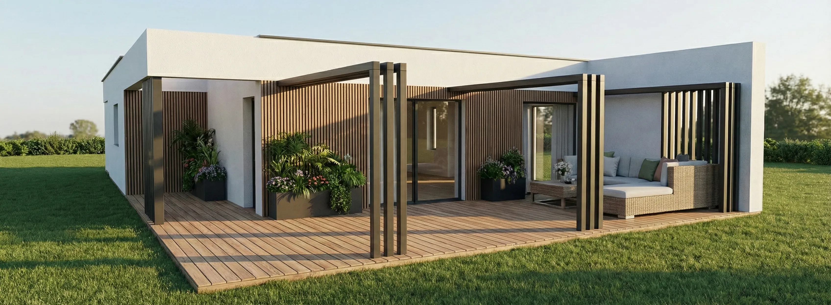 Przebudowa elewacji - dom jednorodzinny w Porosiukach